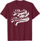 Music Is My Medicine Vintage 70s Retro Style Quote T-Shirt - T-Shirt | Maroon