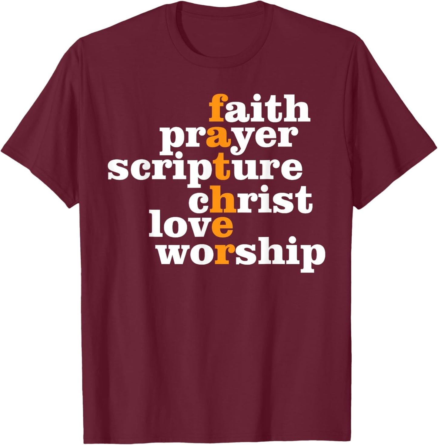 Religious Dad Christian Believer Fatherhood Fathers Day T-Shirt - T-Shirt | Maroon