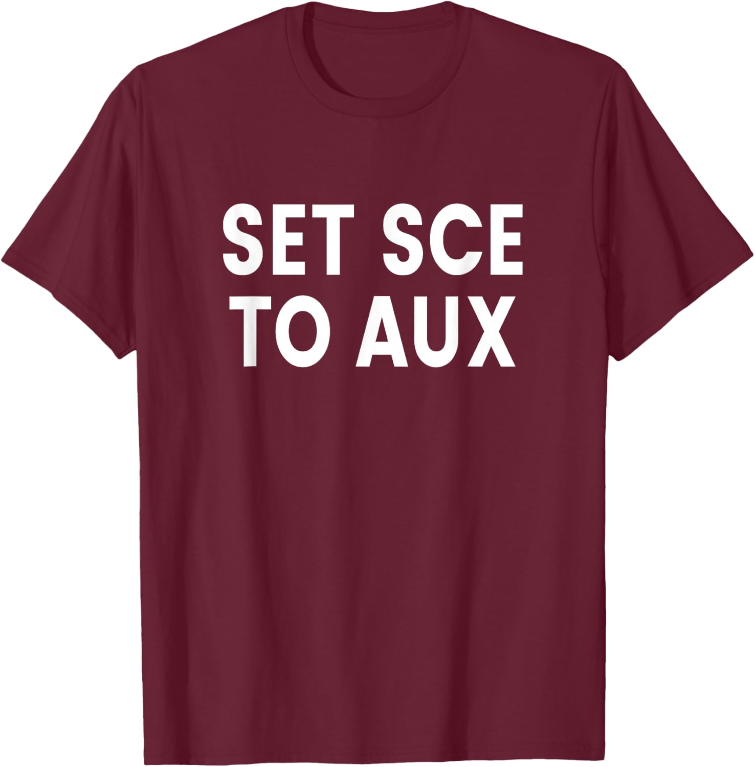 Set SCE To AUX T-Shirt - T-Shirt | Maroon