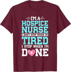 Hospice Nurse CHPN CHPLN Healthcare Worker Palliative RN T-Shirt - T-Shirt | Maroon