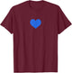 The Blue Heart - , women, kids T-Shirt - T-Shirt | Maroon