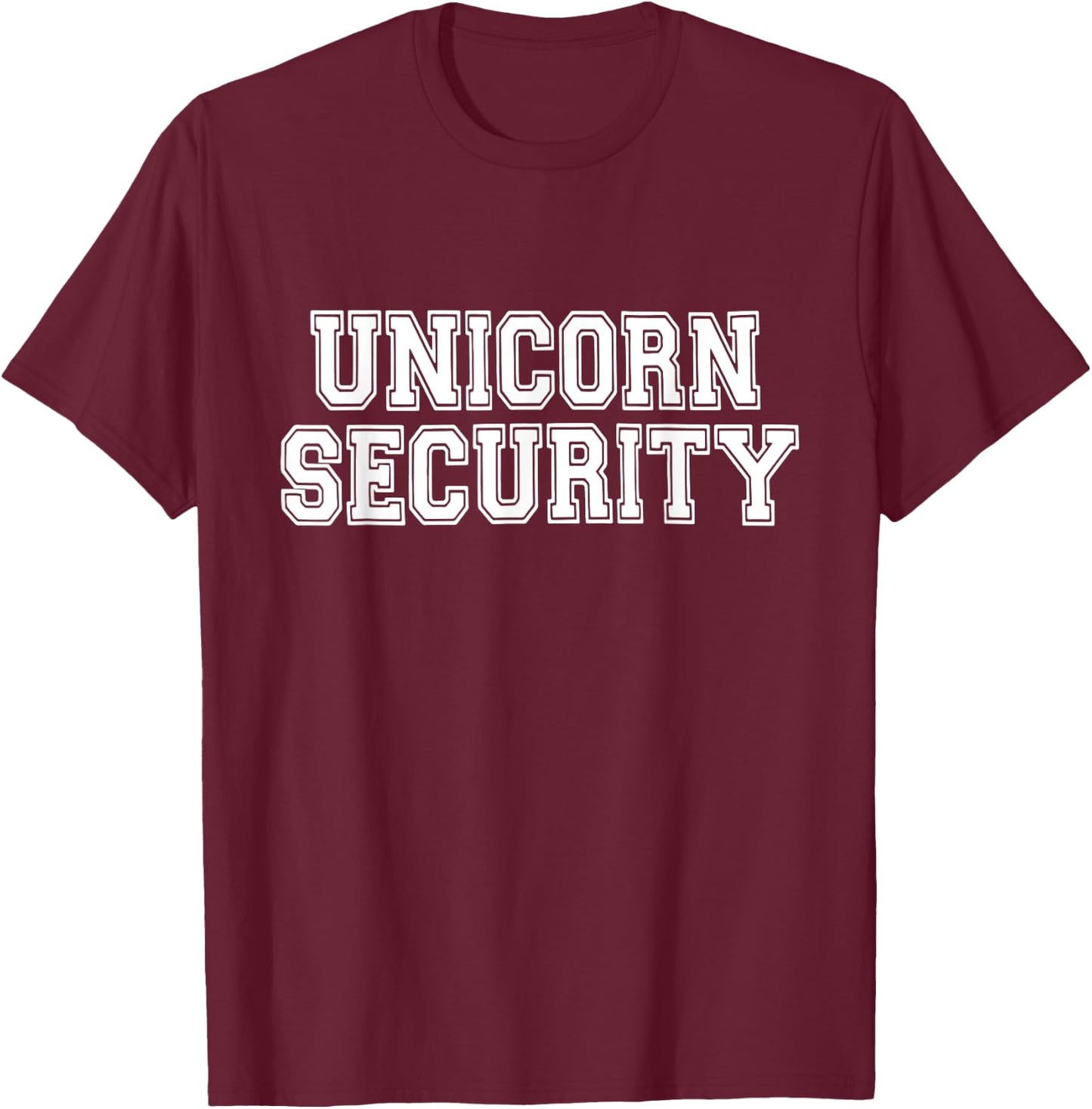 Halloween Mother Daughter Costume Unicorn Security Dad Mom T-Shirt - T-Shirt | Maroon