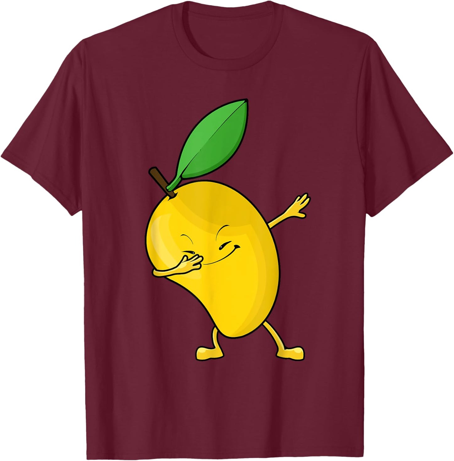 Cool Mango Women Mangos Dabbing Fruit Lovers Vegan T-Shirt - T-Shirt | Maroon