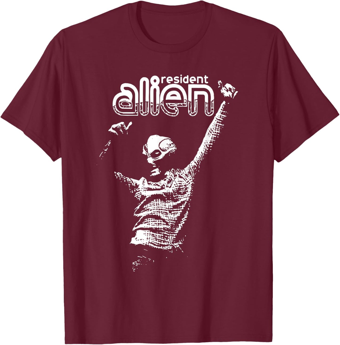 Resident Alien T-Shirt - T-Shirt | Maroon