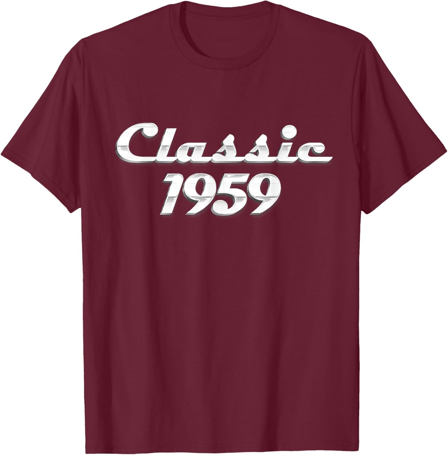 65 Year Old Gift Classic 1959 Vintage Car 65th Birthday T-Shirt - T-Shirt | Maroon