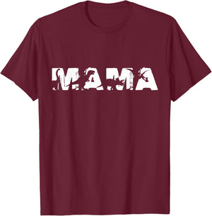 Dinosaur Mama Funny in Mother's Day for Mamasaurus T rex T-Shirt - T-Shirt | Maroon