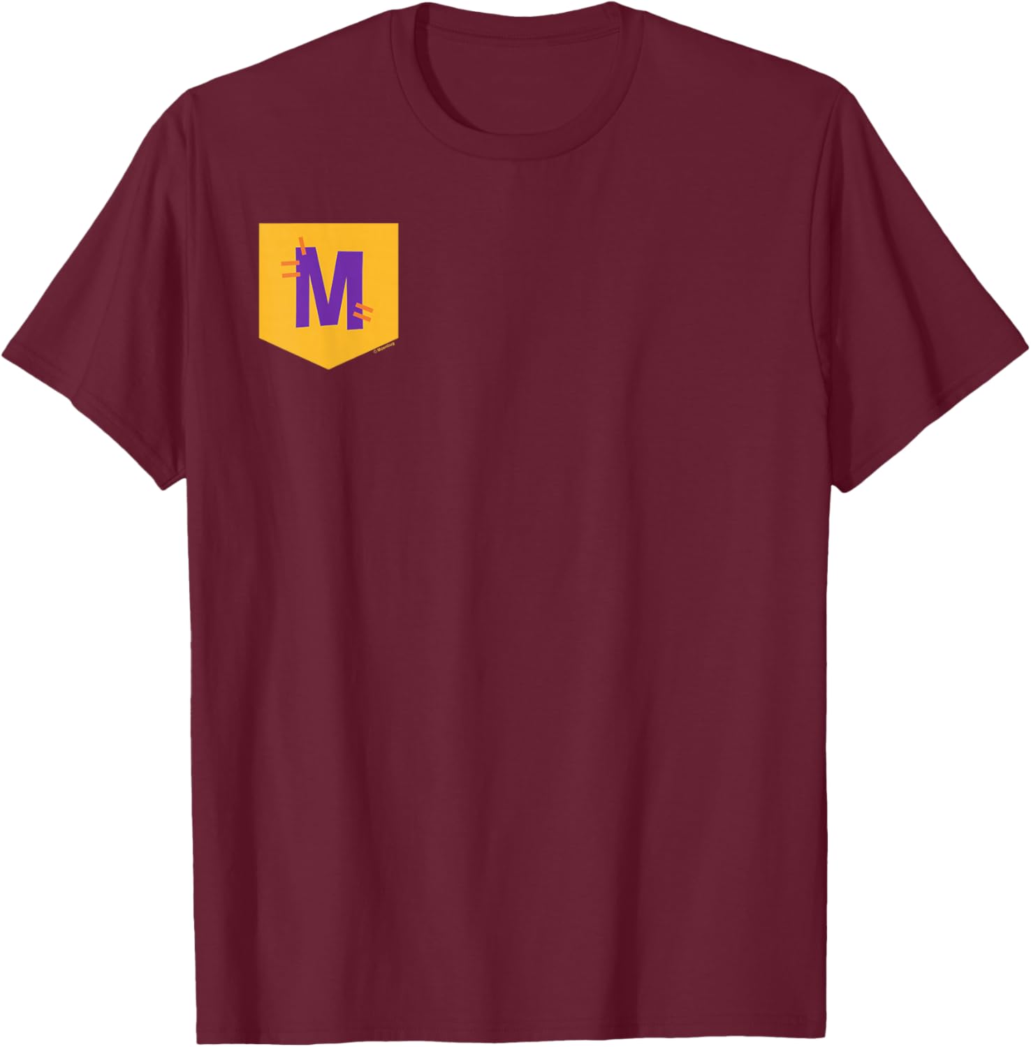 Blippi Meekah Official Pocket Logo T-Shirt - T-Shirt | Maroon