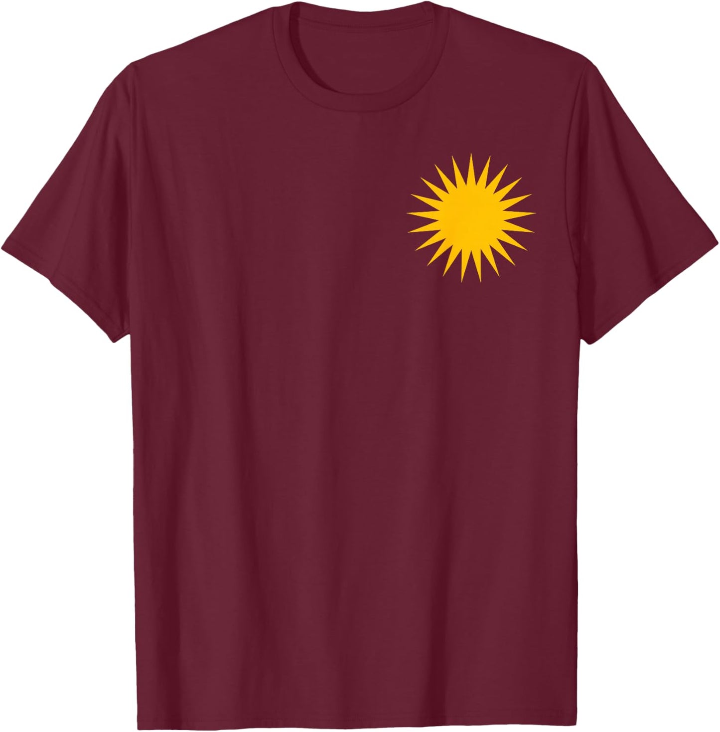 Kurdish Sun Flag Kurd Kurdi Her Biji Kurdistan Heart T-Shirt - T-Shirt | Maroon