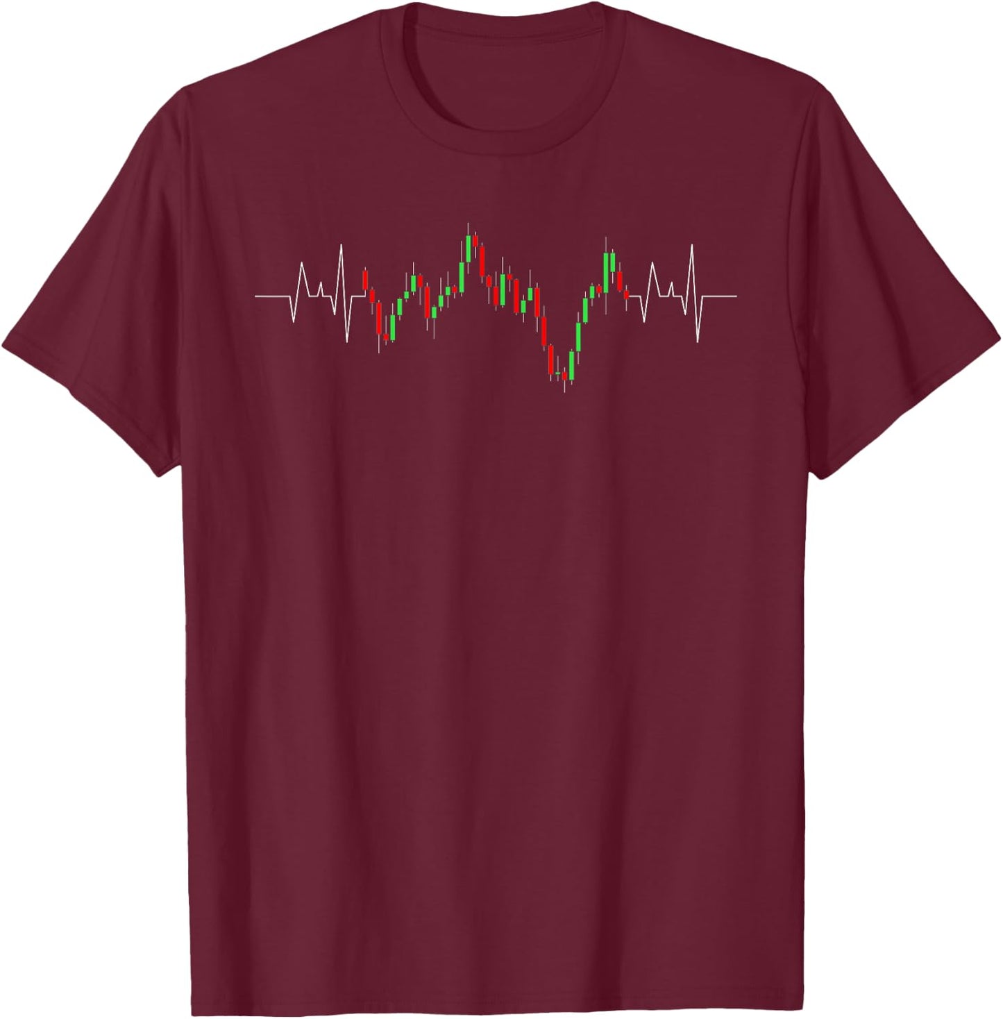 Cool Stock Trading Women Candlestick Stock Market T-Shirt - T-Shirt | Maroon