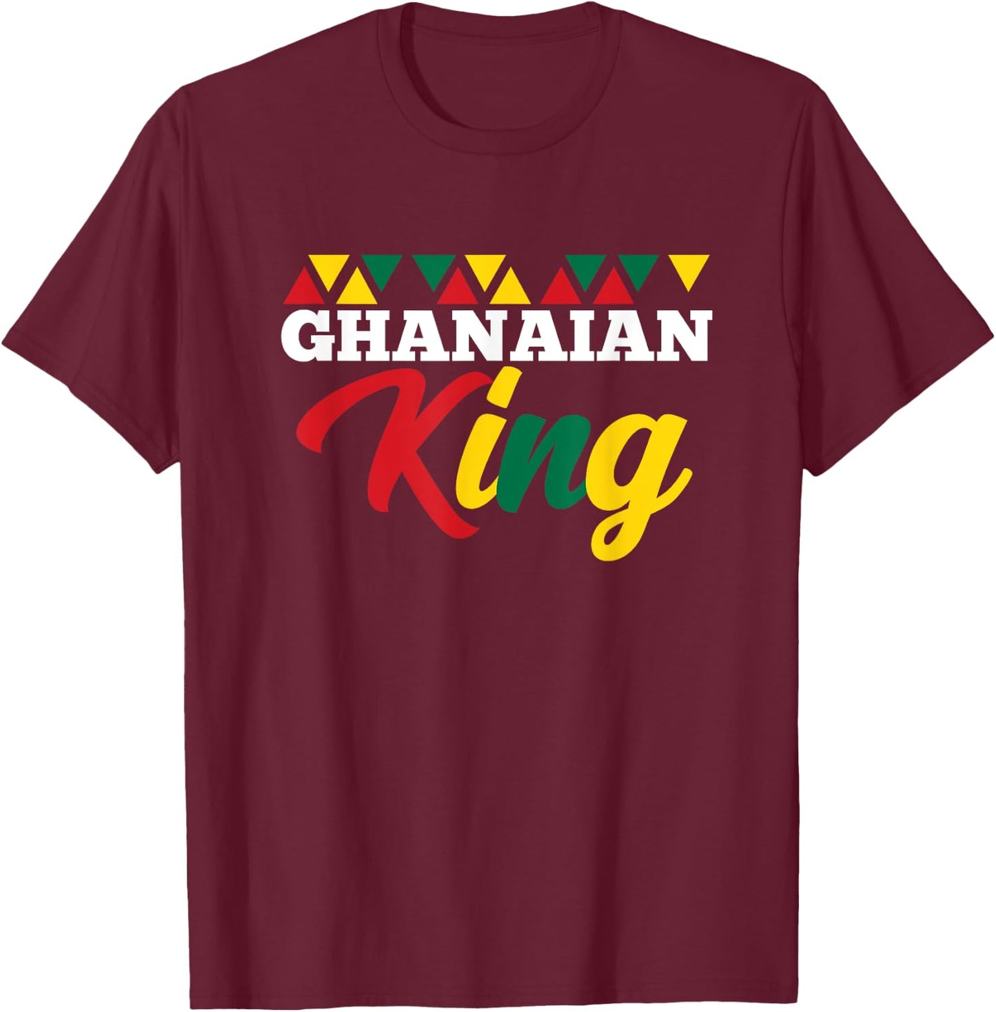 Ghana King T-Shirt - T-Shirt | Maroon