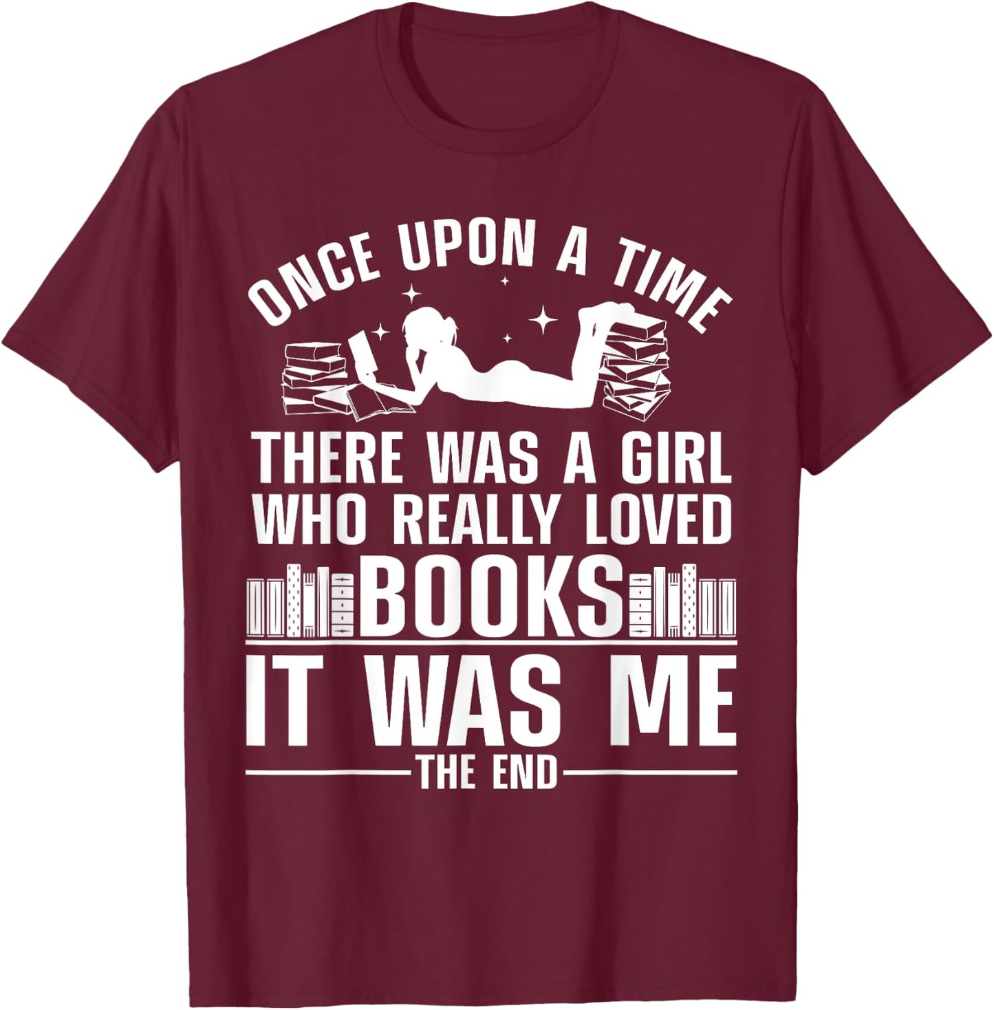 Cool Girl Who Love Book Girl Library Lover Reading T-Shirt - T-Shirt | Maroon