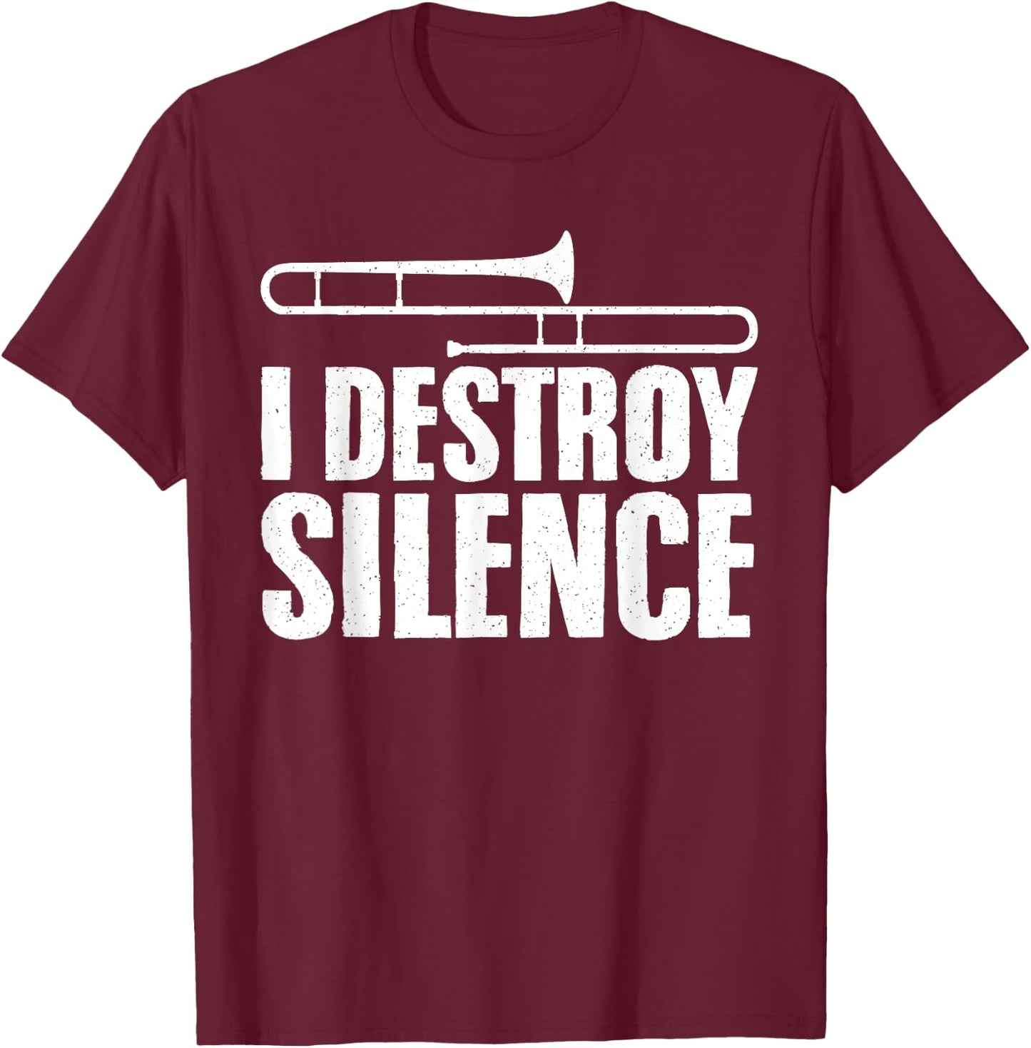 Cool Trombone Art Women Instrument Trombone Player T-Shirt - T-Shirt | Maroon