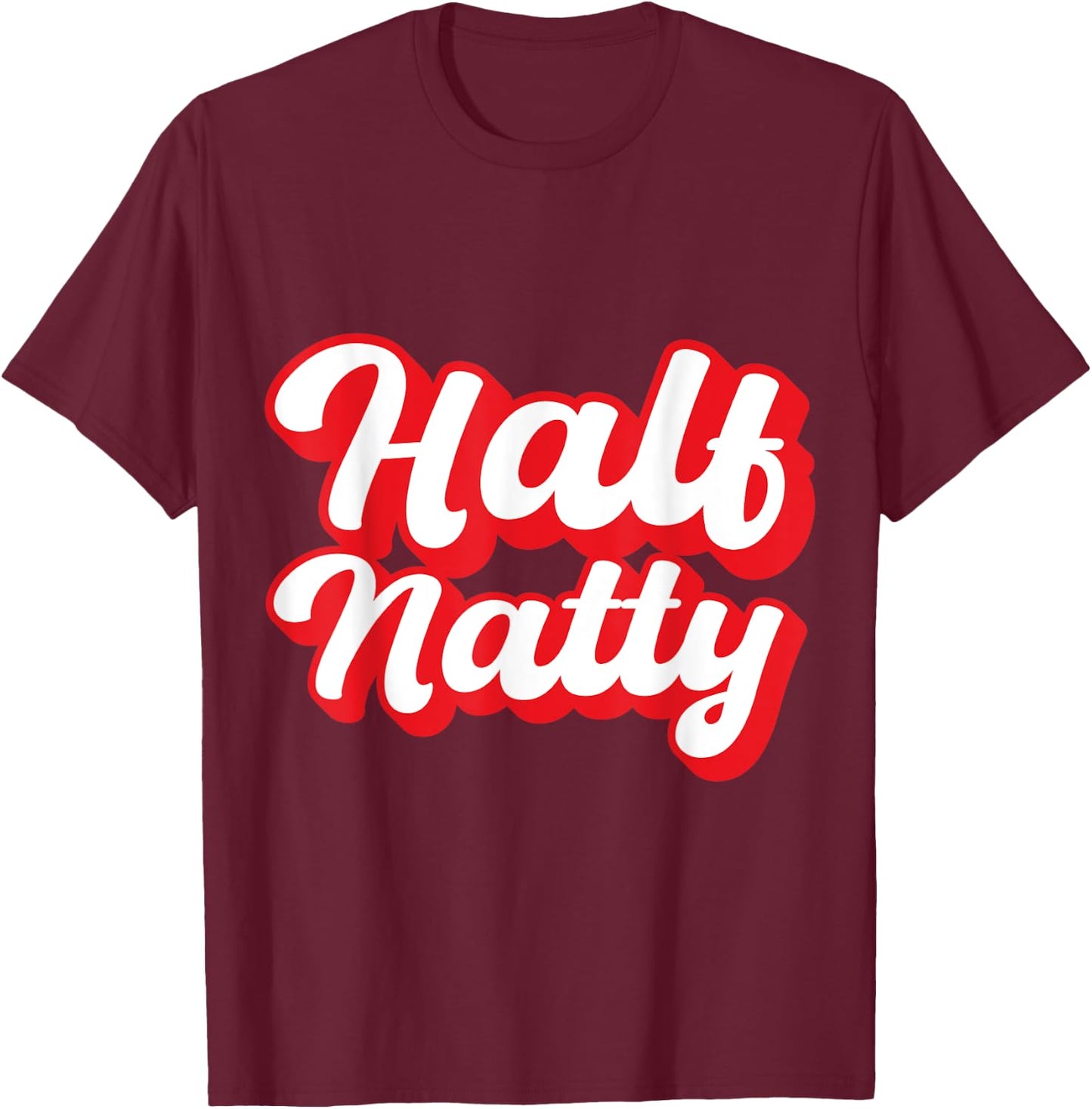 Half Natty Fitness T-Shirt - T-Shirt | Maroon