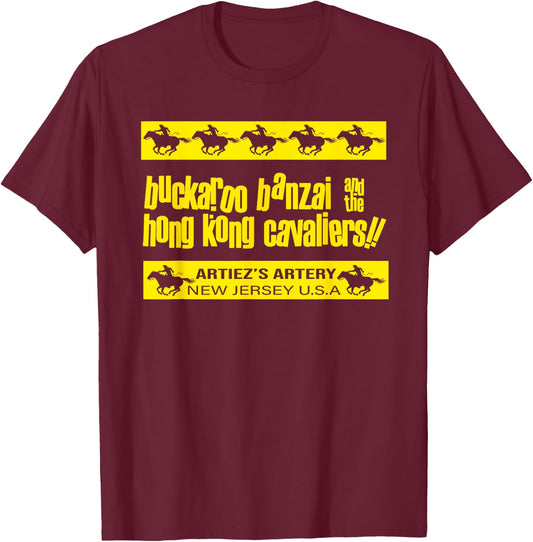 Buckaroo Banzai And The Honkong Cavaliers T-Shirt - T-Shirt | Maroon