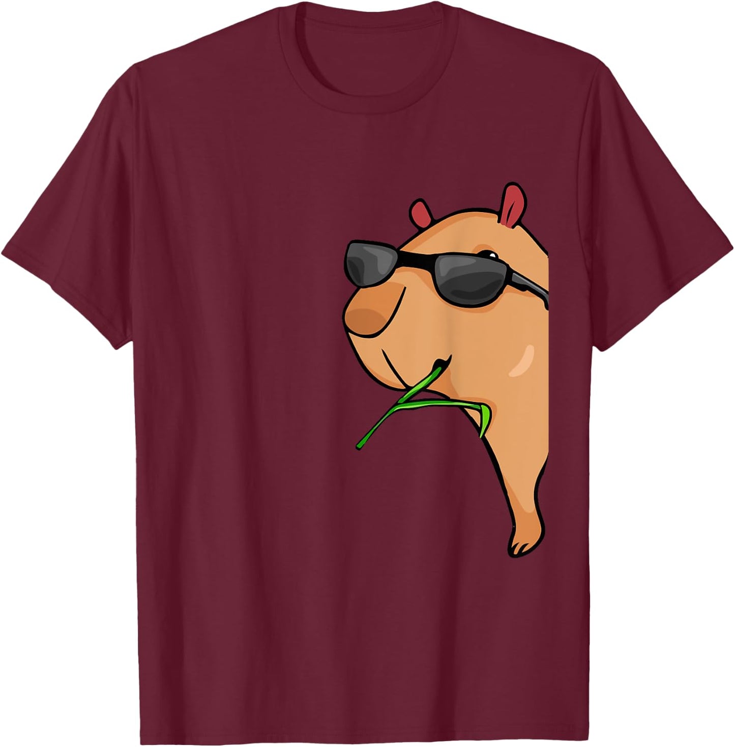 Capybara Lover Men Women Kids Capybara T-Shirt - T-Shirt | Maroon