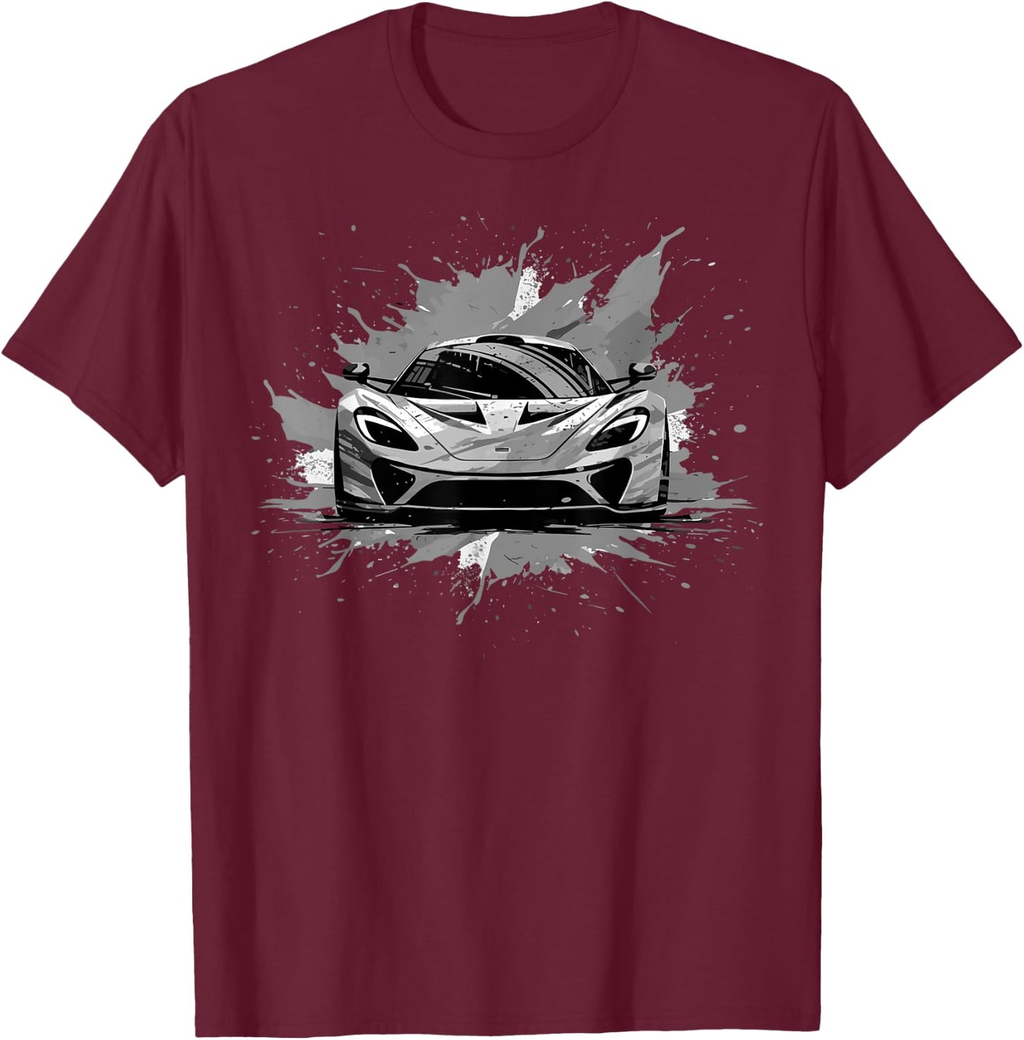 Exotic Concept Sports Car Supercar Luxury Hypercar Graphic T-Shirt - T-Shirt | Maroon