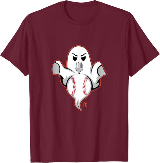 Ghost Forkball T-Shirt - T-Shirt | Maroon
