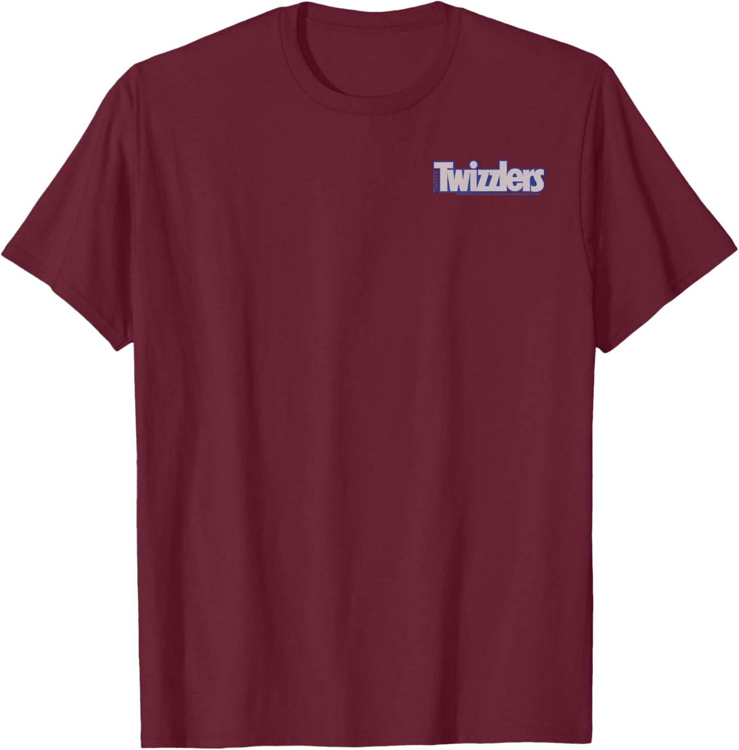 Twizzlers Classic Candy Official Pocket Logo T-Shirt - T-Shirt | Maroon
