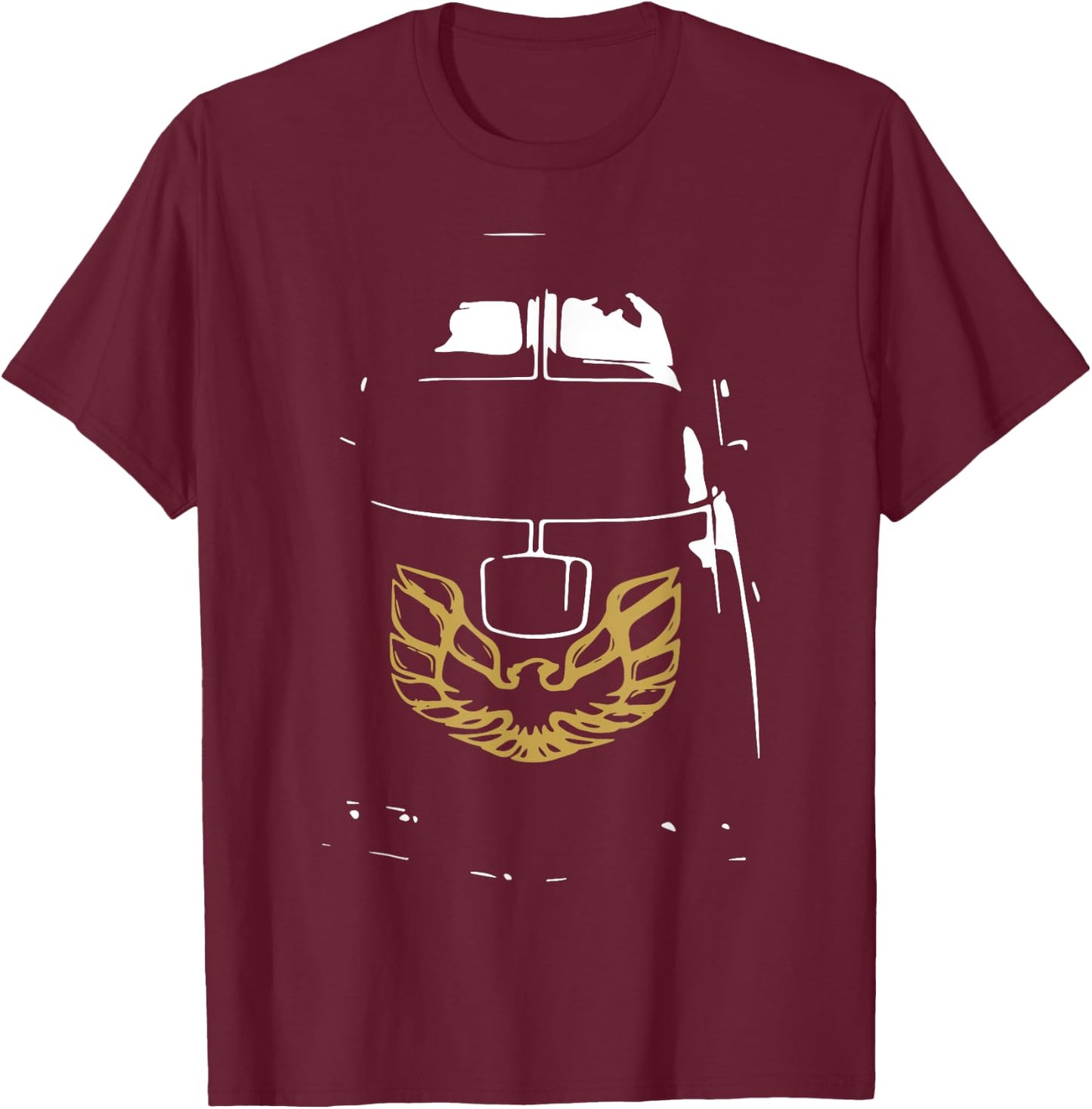Black and White Bandit 1977 Snowman Classic Arts Cars T-Shirt - T-Shirt | Maroon