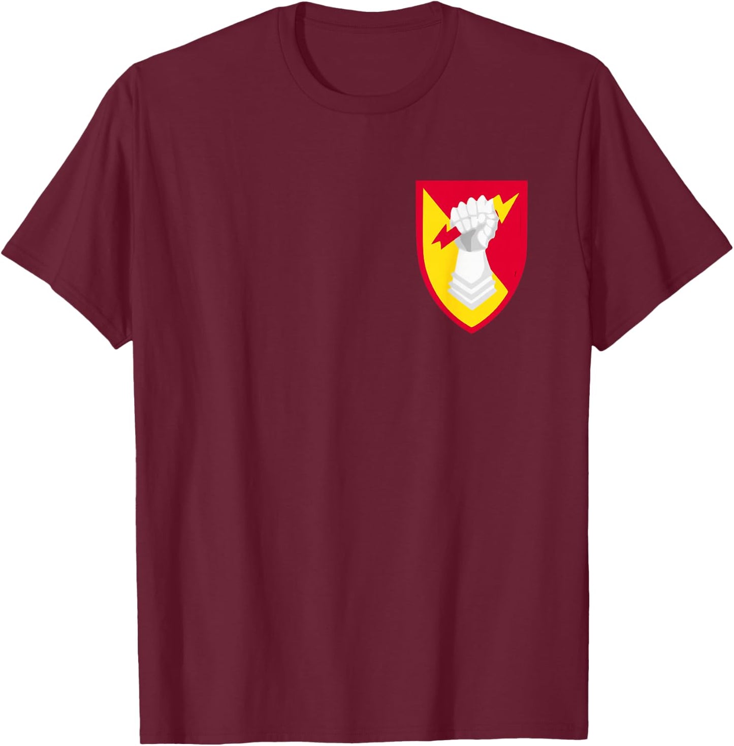 38th Air Defense Artillery Brigade Patch - 38th ADA T-Shirt - T-Shirt | Maroon