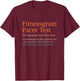 Fitnessgram Pacer Test Funny Fitness Workout Running Gym T-Shirt - T-Shirt | Maroon
