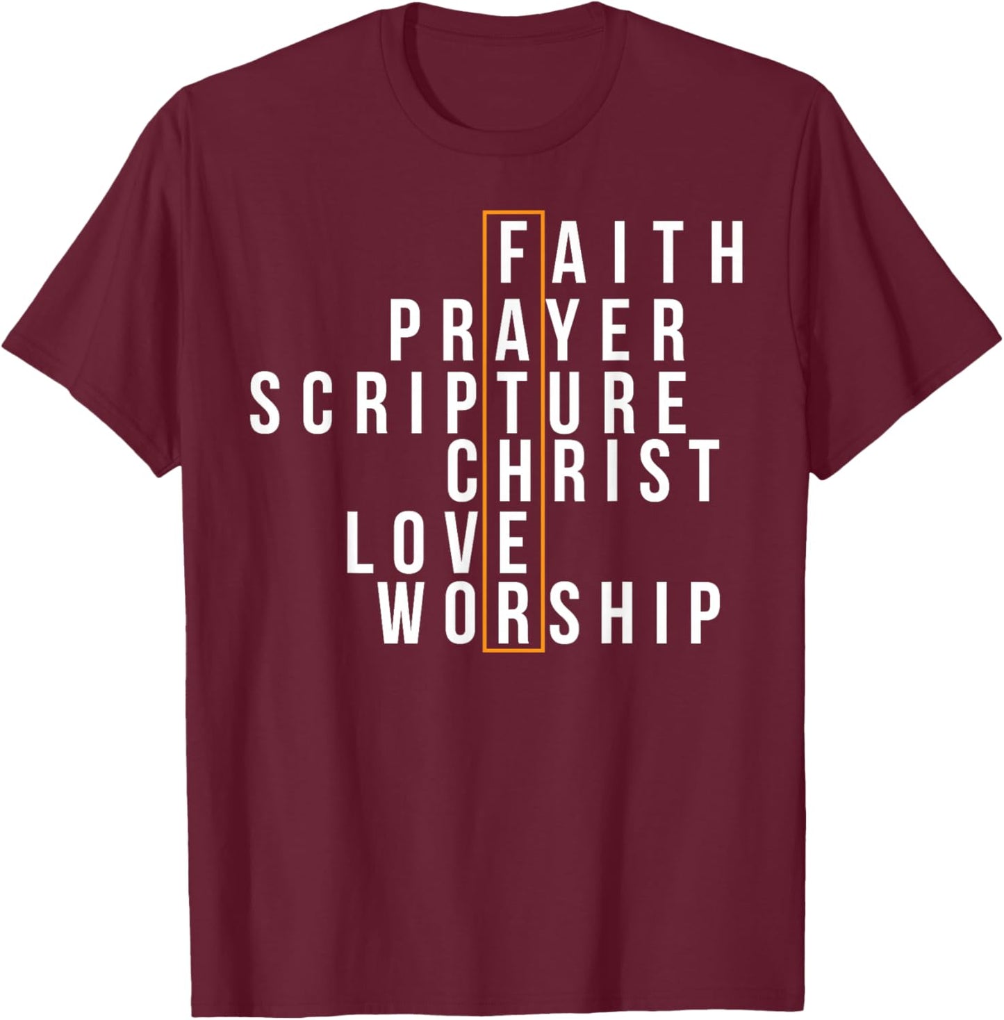 Religious Dad Christian Believer Fatherhood Fathers Day T-Shirt - T-Shirt | Maroon