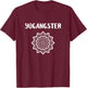 Yogangster funny yoga lover slogan T-Shirt - T-Shirt | Maroon