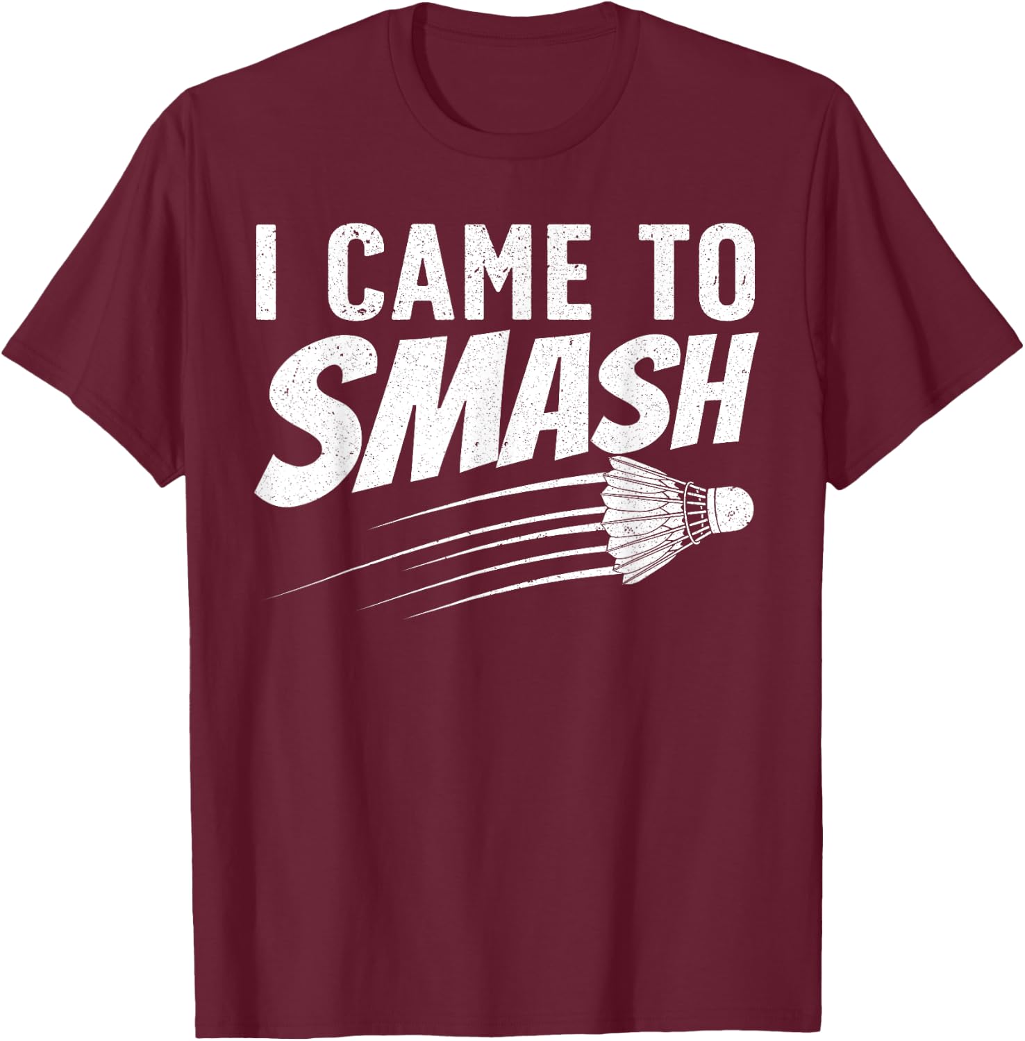 Funny Badminton Design Women Kids Badminton Players T-Shirt - T-Shirt | Maroon