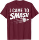 Funny Badminton Design Women Kids Badminton Players T-Shirt - T-Shirt | Maroon