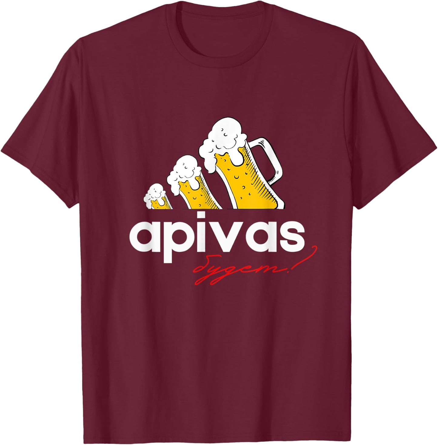 APIVAS Budet Funny Russian T-Shirt - T-Shirt | Maroon