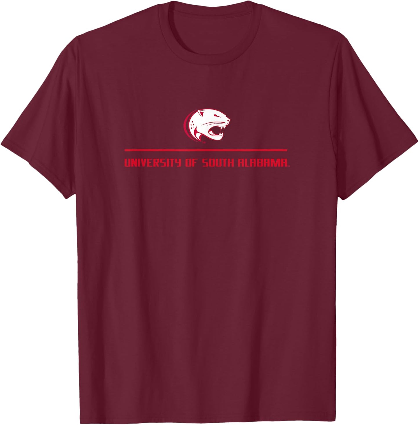South Alabama Jaguars | NCAA University of Merch | C19GH01 T-Shirt - T-Shirt | Maroon