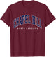 Chapel Hill North Carolina NC Varsity Style Navy Text T-Shirt - T-Shirt | Maroon