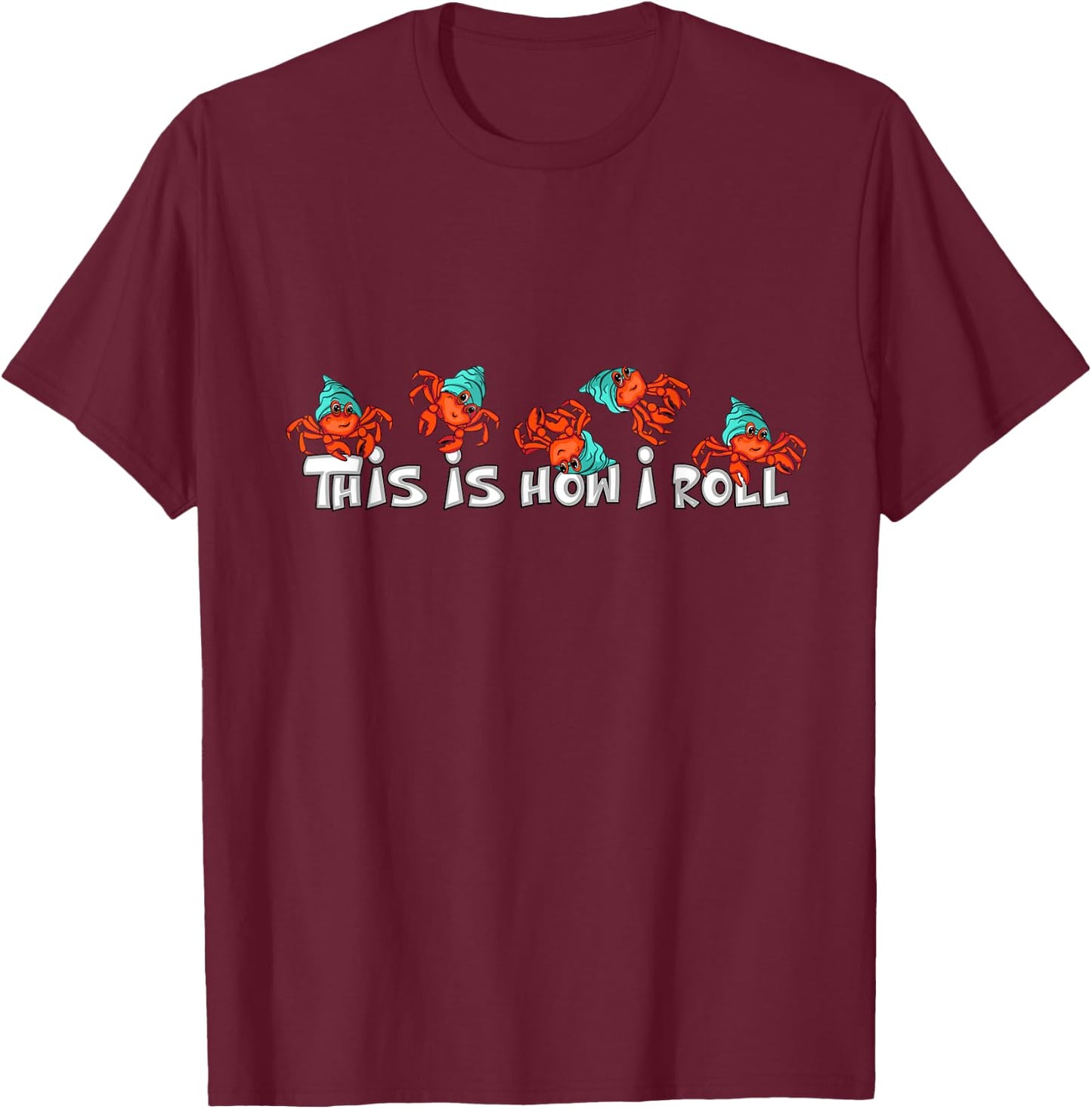 Hermit Crab Lover Kids Pet Funny Hermit Crab T-Shirt - T-Shirt | Maroon