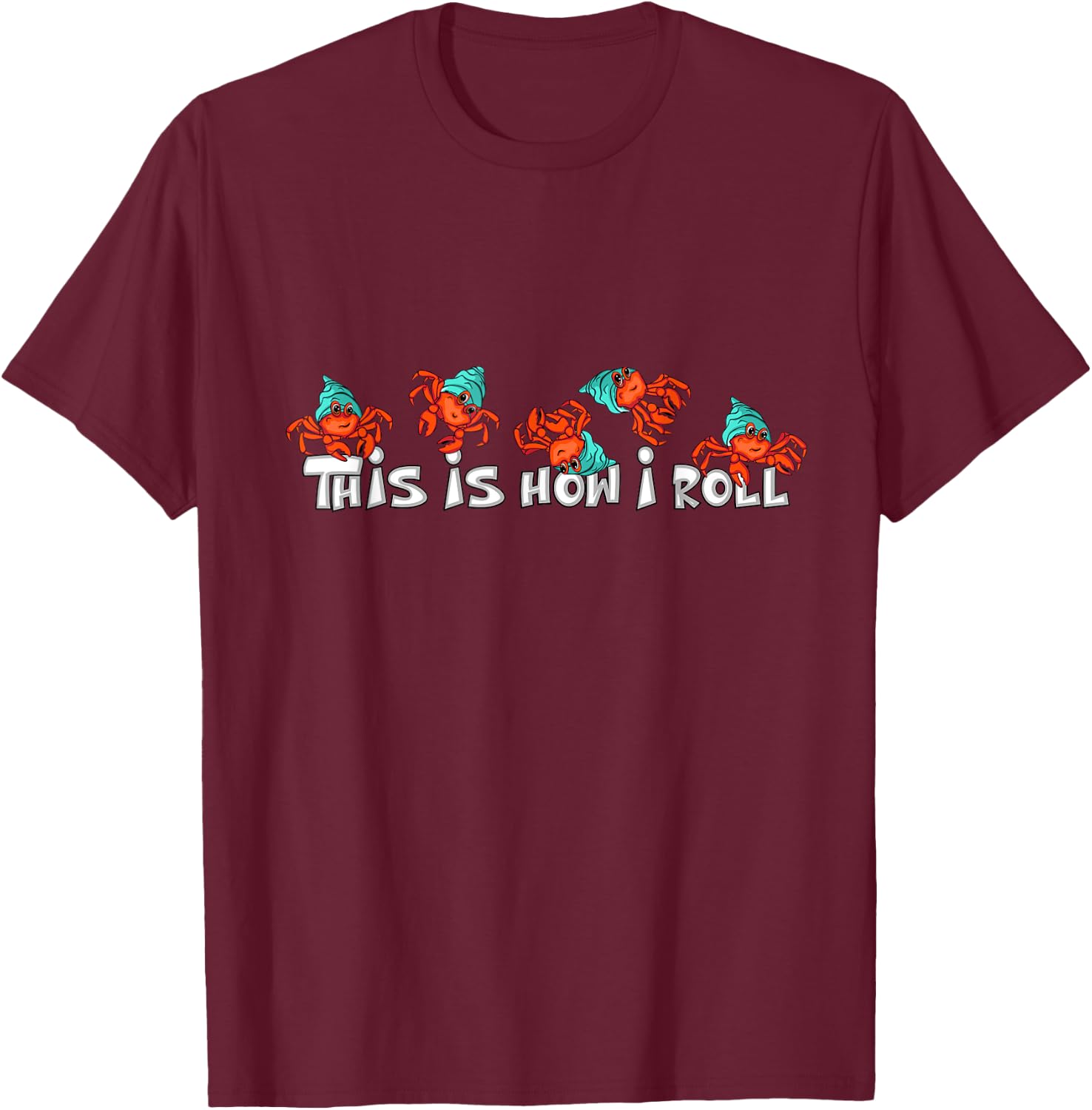 Hermit Crab Lover Kids Pet Funny Hermit Crab T-Shirt - T-Shirt | Maroon