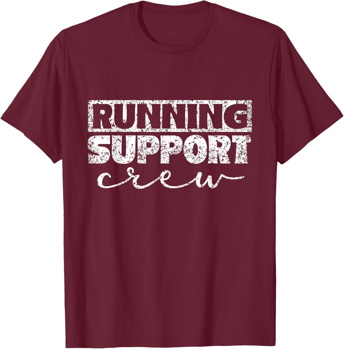 Running Support Crew Jogger Runner Jogging Run Running T-Shirt - T-Shirt | Maroon