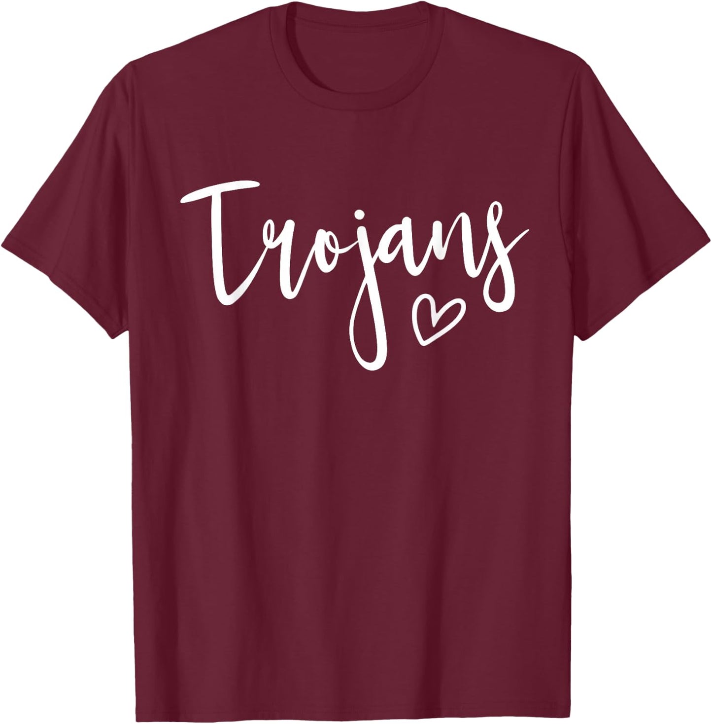 Trojans High School Trojans Sports Team Women's Trojans T-Shirt - T-Shirt | Maroon