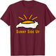 Fried Egg - Sunny Side Up T-Shirt - T-Shirt | Maroon