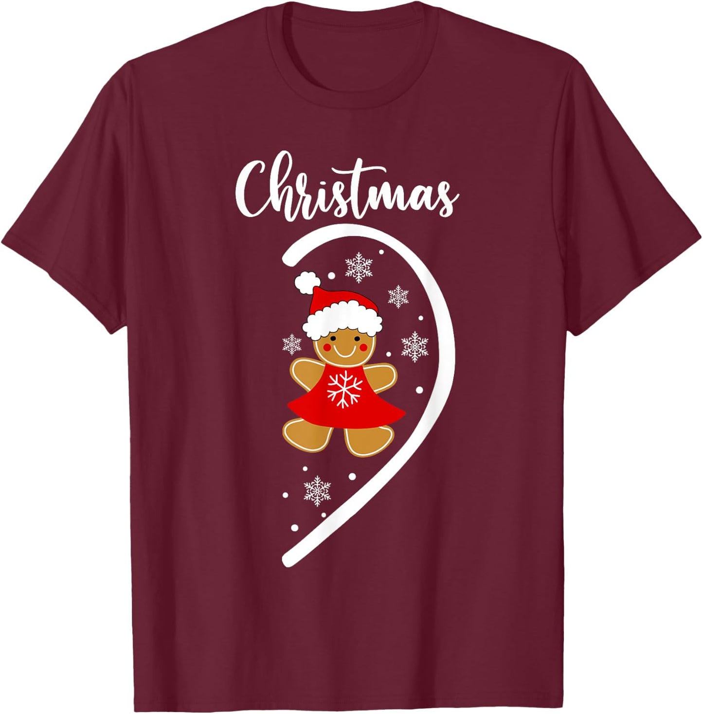 Merry Xmas Matching Christmas Pajama Black Short Sleeve Small -Adults T-Shirt - T-Shirt | Maroon