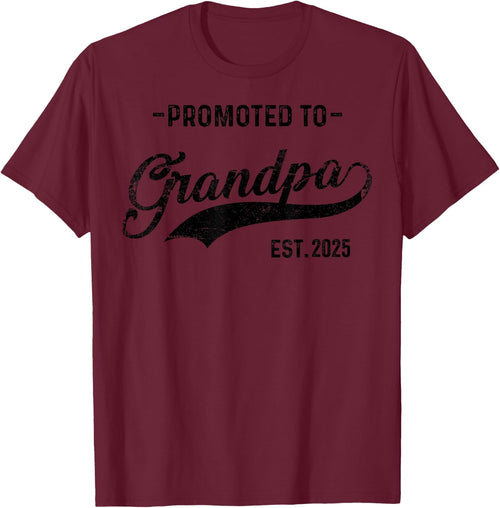 Promoted to Grandpa Est. 2025 Funny Father's Day to New Papa