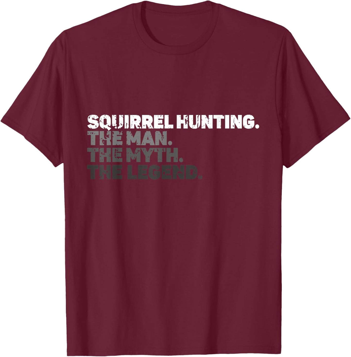 Squirrel Hunting Season Squirel Funny Vintage Hunter T-Shirt - T-Shirt | Maroon