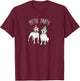 Cute Pitbull Party Dog Lover Men Women Kids T-Shirt - T-Shirt | Maroon
