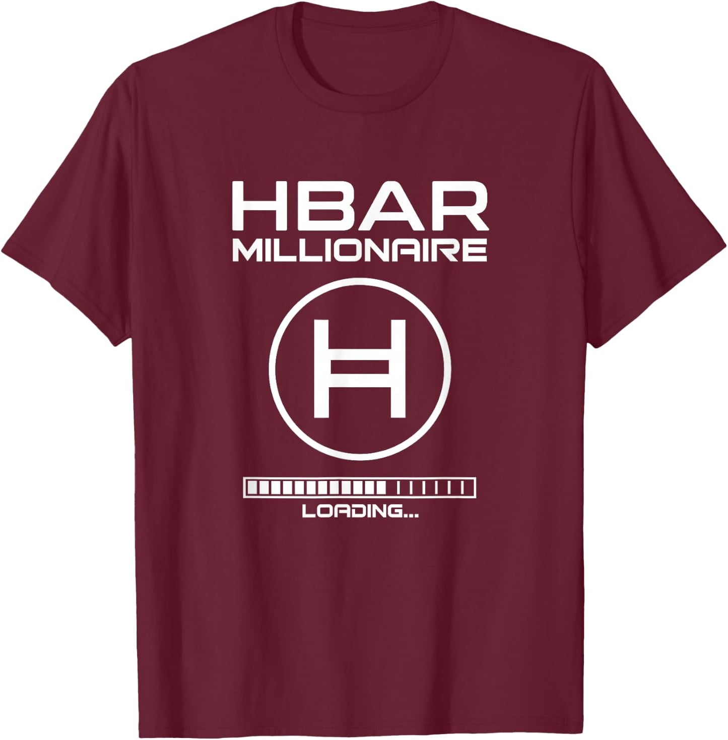 HBAR Crypto MILLIONAIRE Hedera Hashgraph Token Blockchain T-Shirt - T-Shirt | Maroon