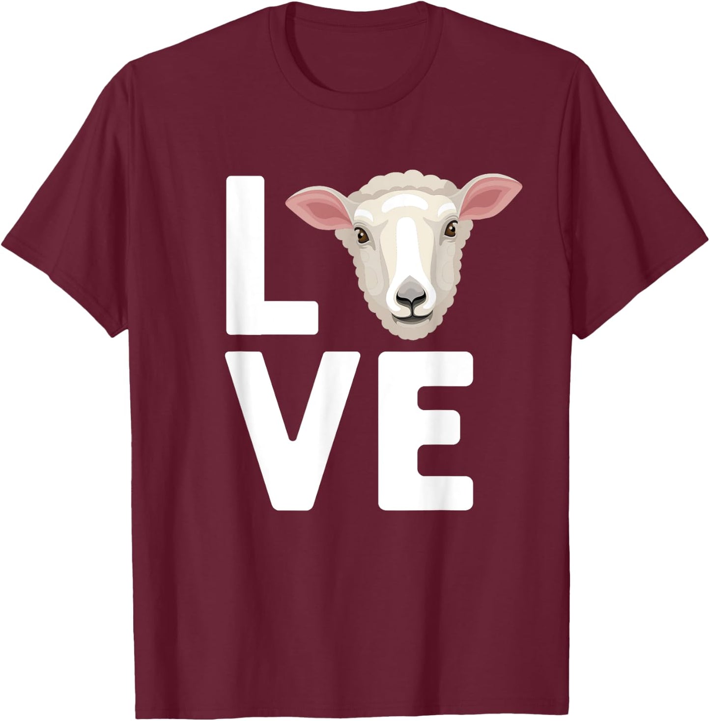 Cool Sheep Women Sheep Lovers Livestock Farmer Lamb T-Shirt - T-Shirt | Maroon