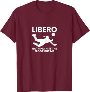 Back Row Boss: Libero Style Volleyball T-Shirt - T-Shirt | Maroon