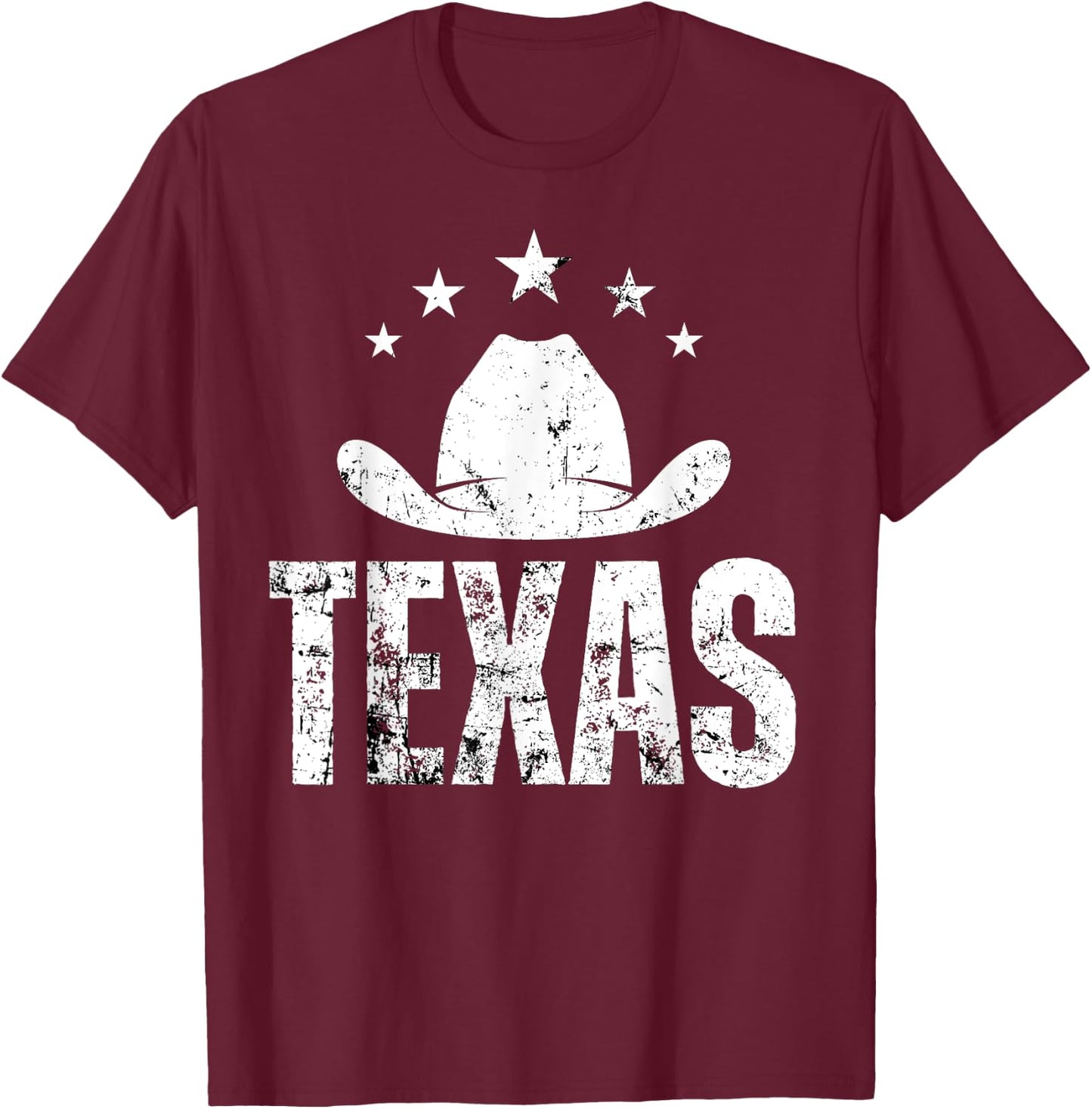 Vintage Texas Cowboys Western Souvenir T-Shirt - T-Shirt | Maroon