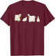 Funny Ghost Cow Halloween Farm Animals Pumpkin Spooky Season T-Shirt - T-Shirt | Maroon