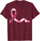 Delightfully Different World Breast Cancer Fighter - -Adults, Black, Small, Short Sleeve T-Shirt - T-Shirt | Maroon