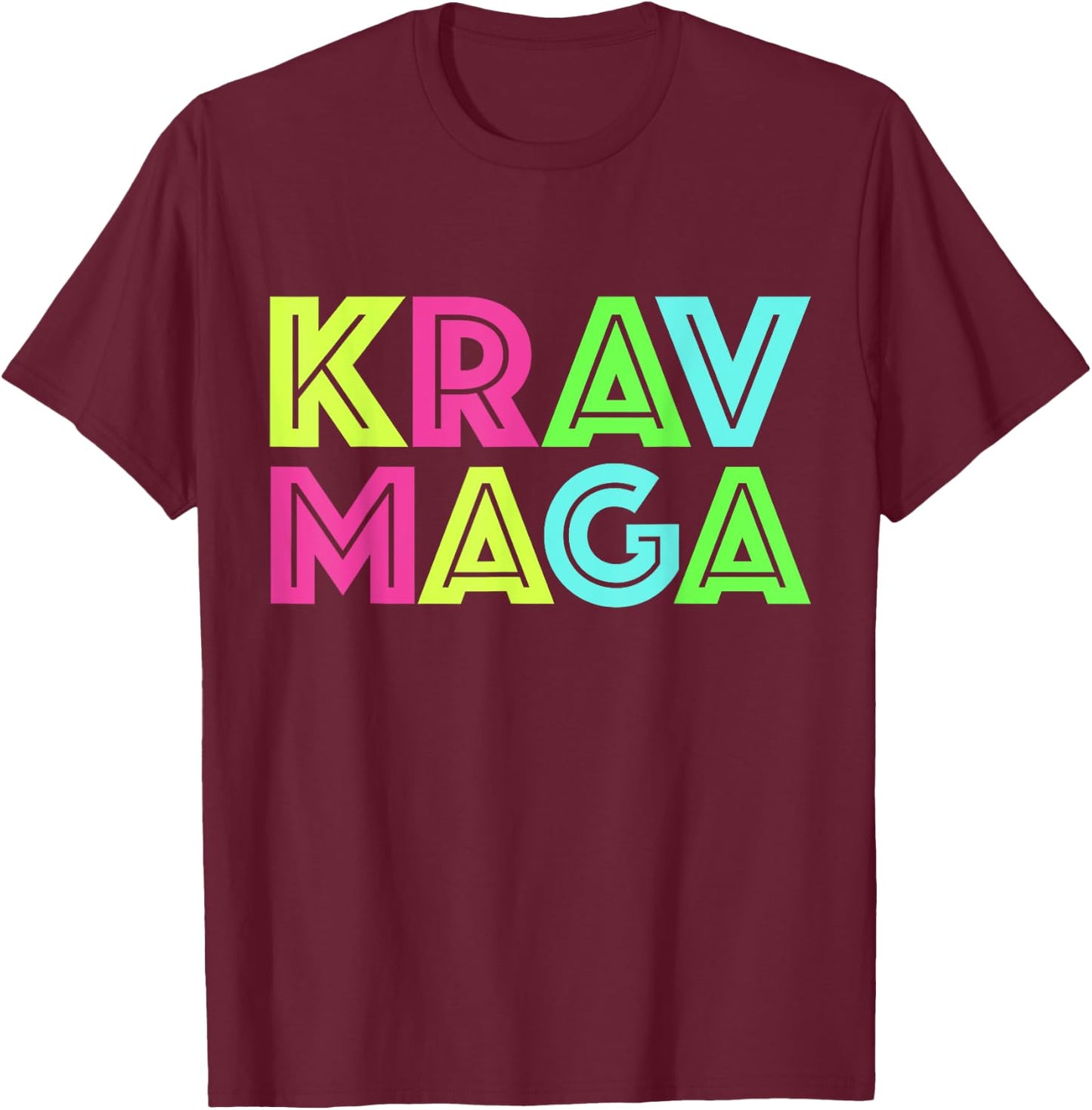 Krav Maga Apparel Israeli Self Defense System Krav Maga T-Shirt - T-Shirt | Maroon
