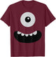 Cute One Eyed Monster Face Costume Halloween T-Shirt - T-Shirt | Maroon