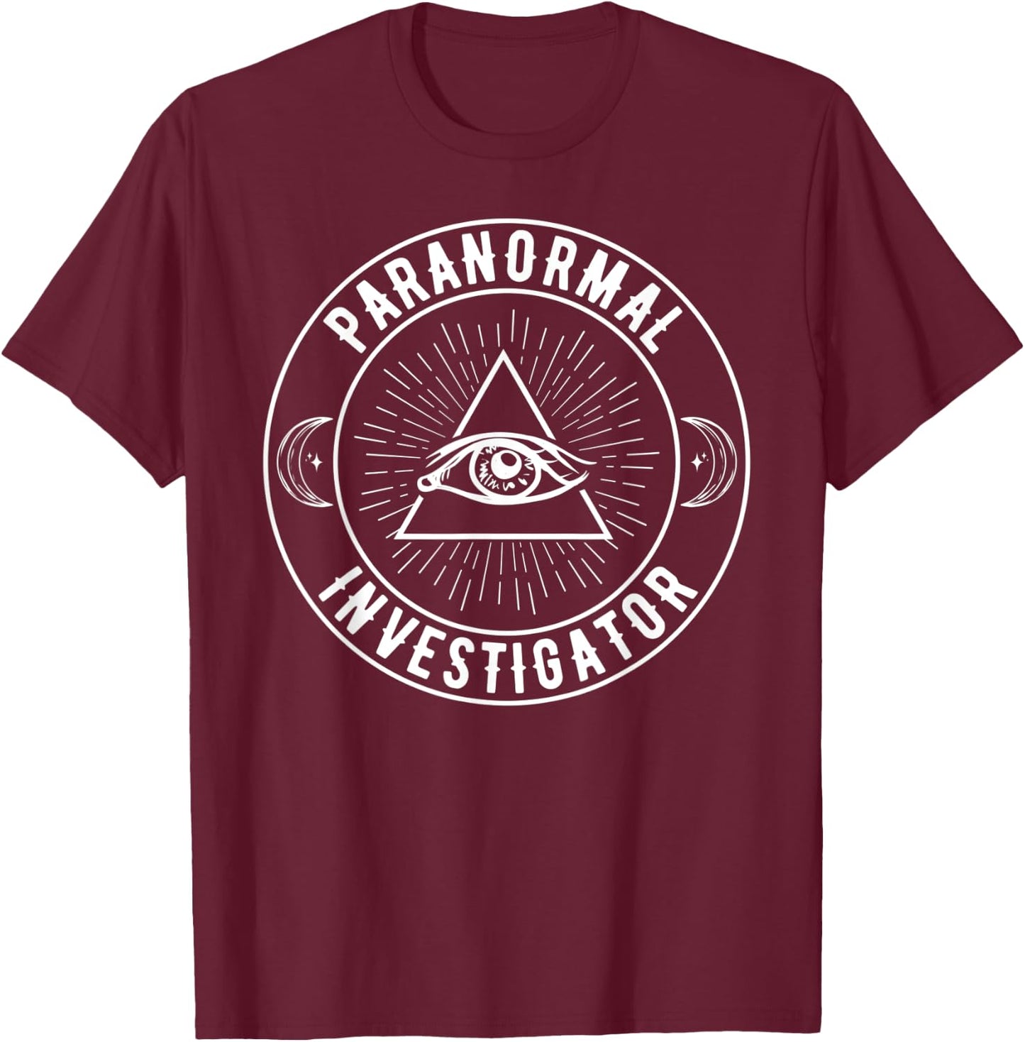 Ghost Hunting Paranormal Investigator T-Shirt - T-Shirt | Maroon